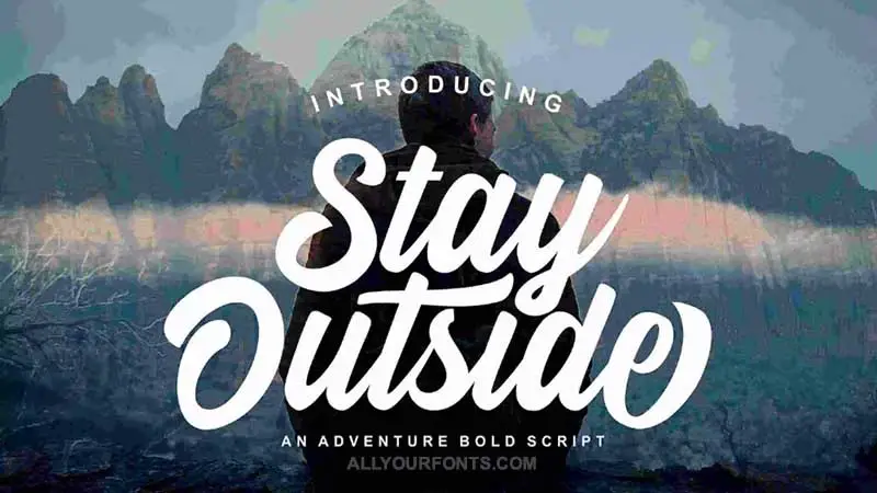 Stay Outside Font Family Free Download