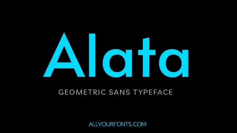 Alata Font Family Free Download