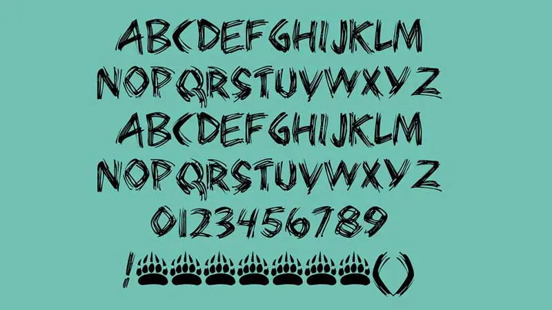 Bearpaw Font Free Download