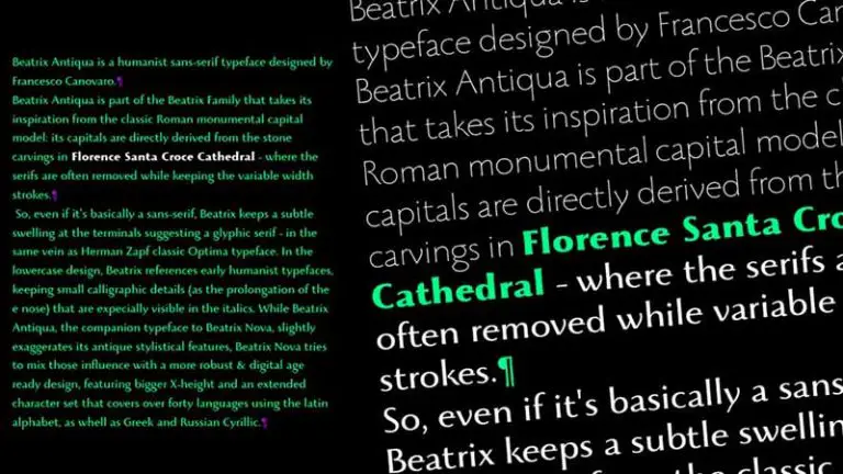 use of book antiqua font make use of in print