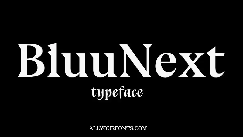 Bluu Next Font Free Download