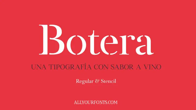 Botera Font Family Free Download