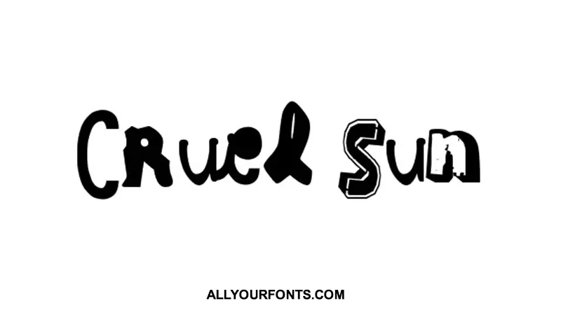 Cruel Sun Font Free Download