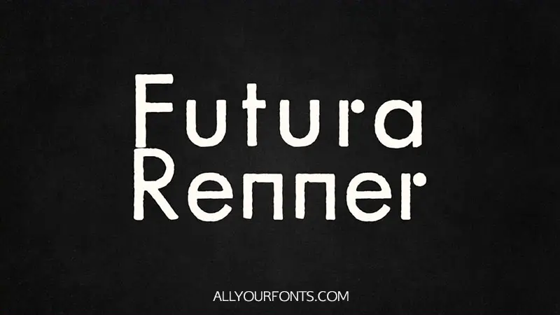 Futura Renner Font Family Free Download