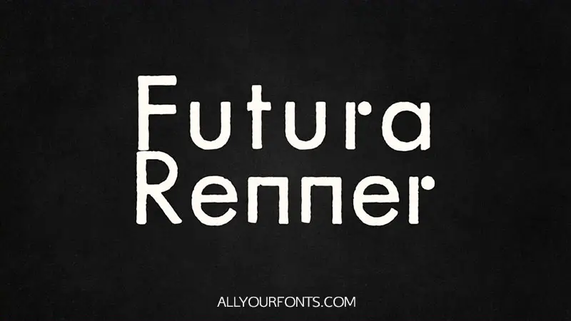 Futura Renner Font Free Download