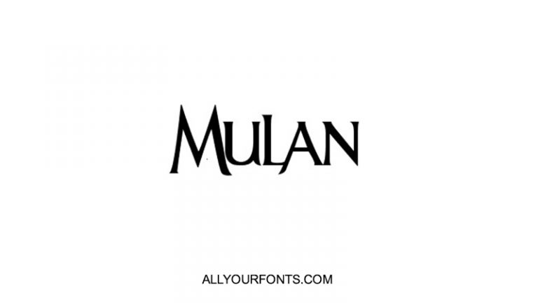 Mulan Font Free Download - All Your Fonts