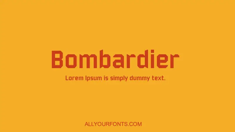 Bombardier Font Family Free Download