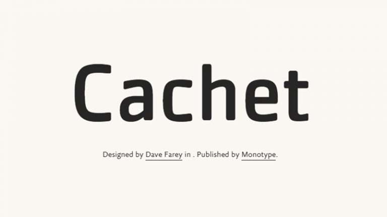 cachet font free download mac