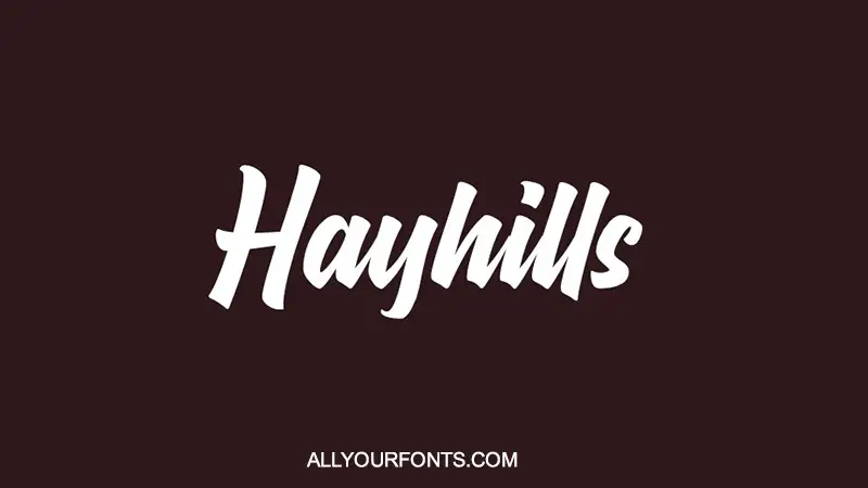 Hayhills Font Free Download