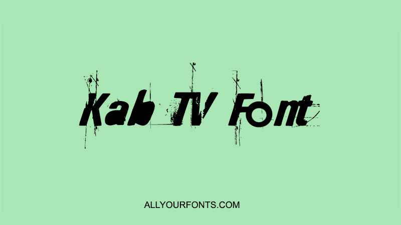 Kabtv Font Free Download