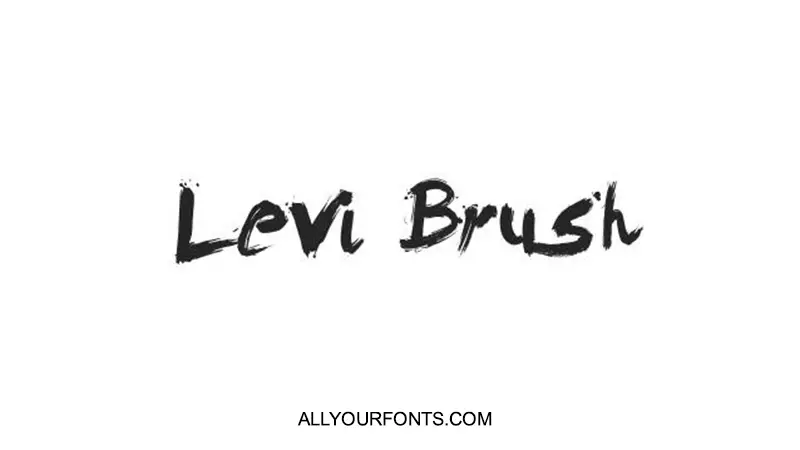 Levi Brush Font Free Download