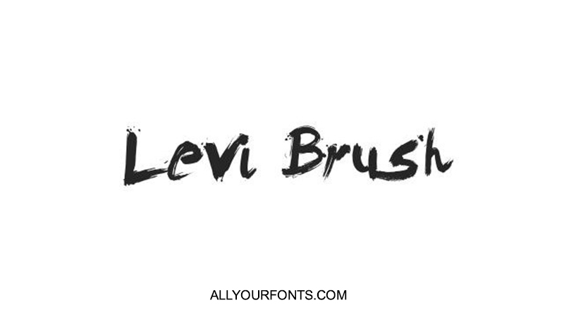 Levi Brush Font Free Download - All Your Fonts