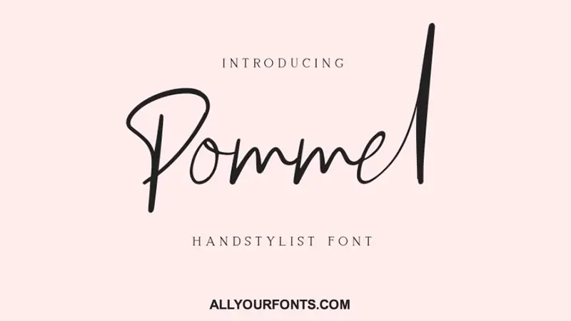 Pommel Font Family Free Download