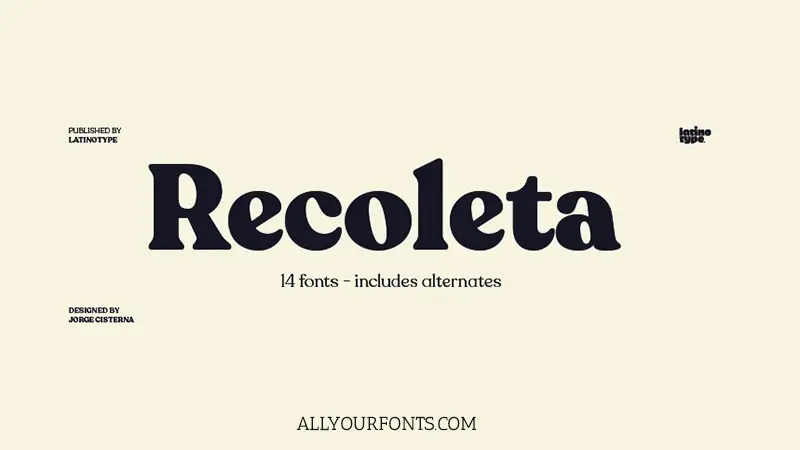 Recoleta Font Family Free Download