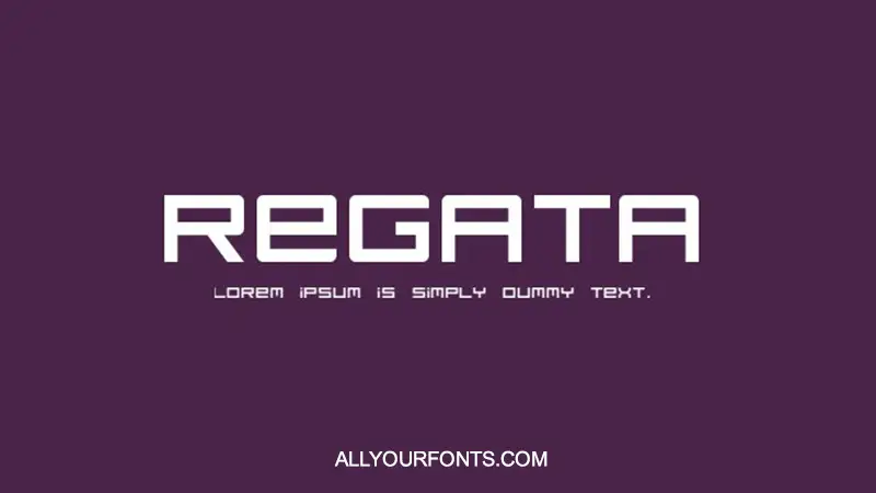 Regata Font Family Free Download