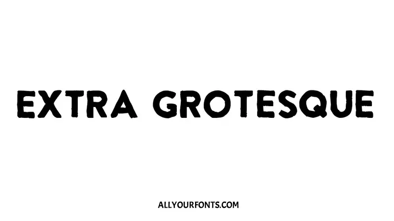 Extra Grotesque Font Family Free Download