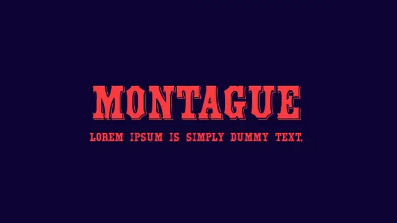 Montague Font Free Download