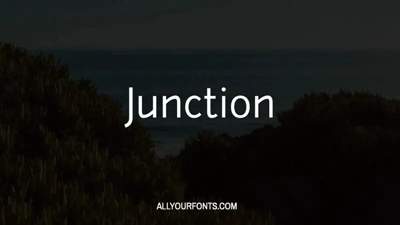 Junction Font Free Download