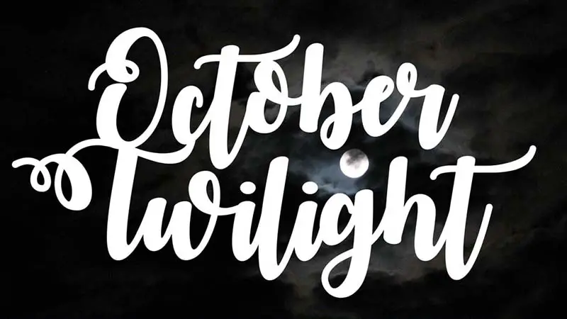 October Twilight Font Free Download