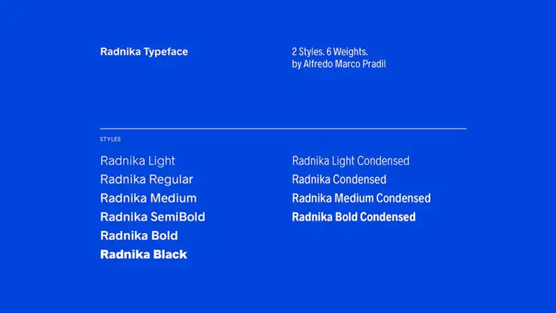 Radnika Font Family Download