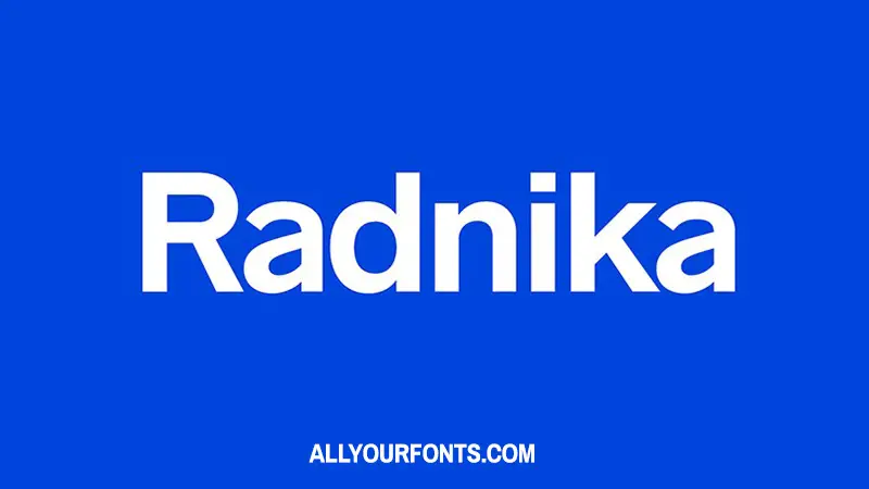 Radnika Font Free Download