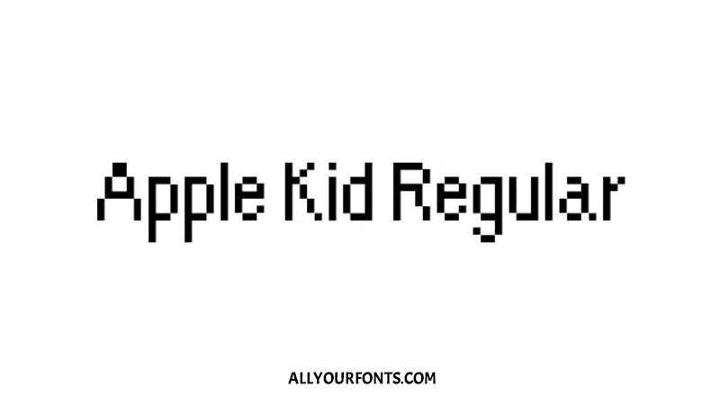 Apple Kid Font Free Download