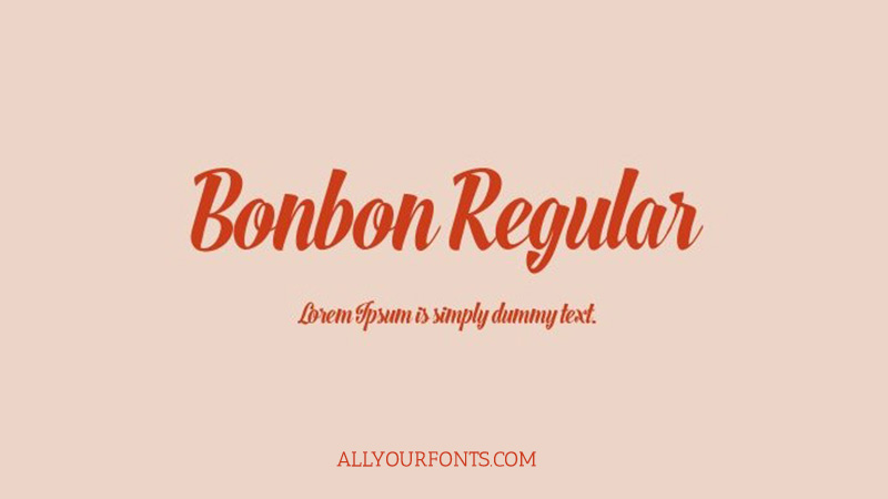 Bonbon Font Family Free Download