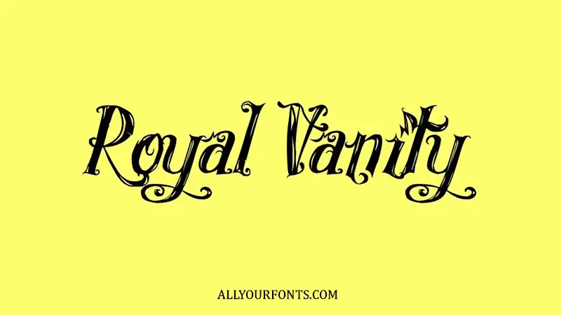 Royal Vanity Font Family Free Download