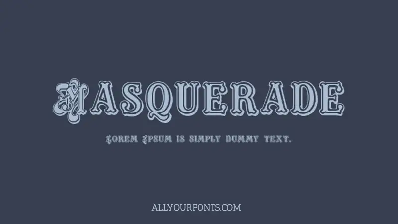 Masquerade Font Free Download